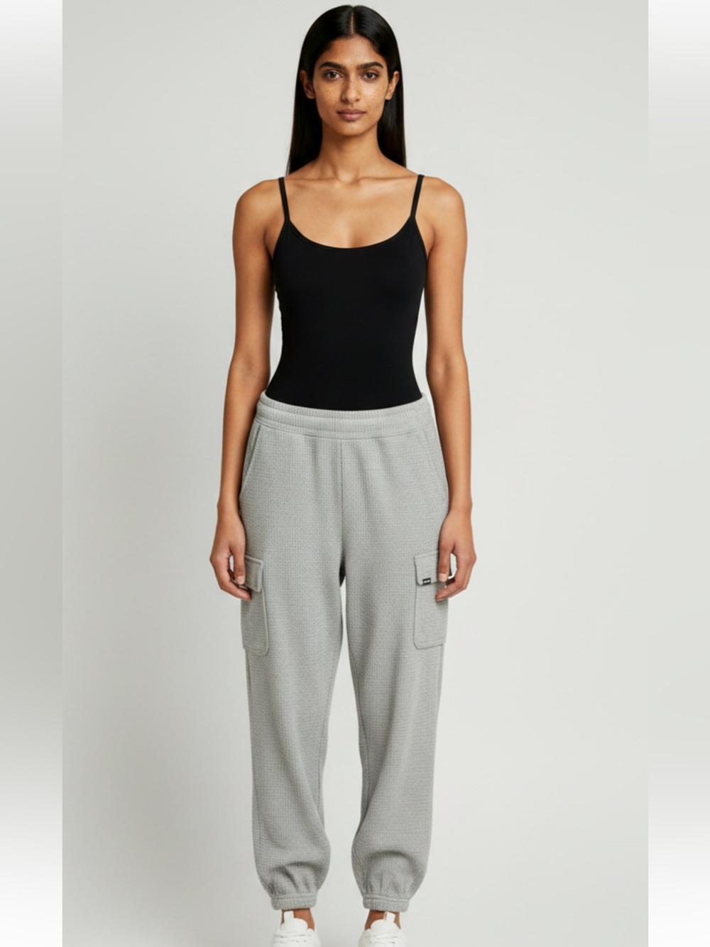 Bench Light Gray Waffle Cargo Joggers